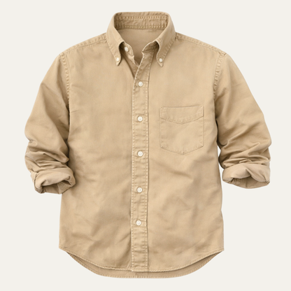 Vercelli Men's Casual Button Down Shirt Solid Color - Fashinoza