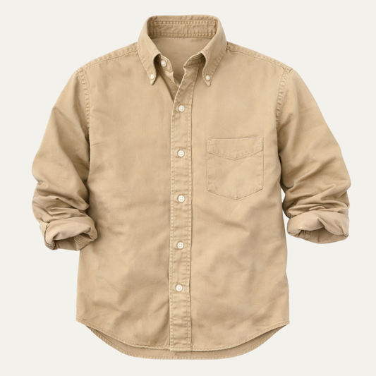 Vercelli Men's Casual Button Down Shirt Solid Color - Fashinoza