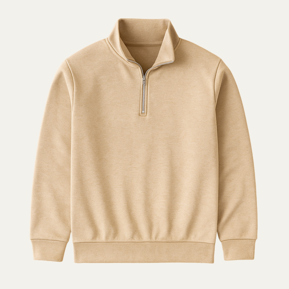 Men's Half Zip Knitted Sweater - Fashinoza