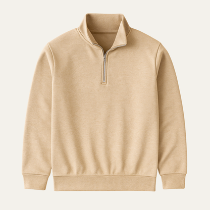 Men's Half Zip Knitted Sweater - Fashinoza