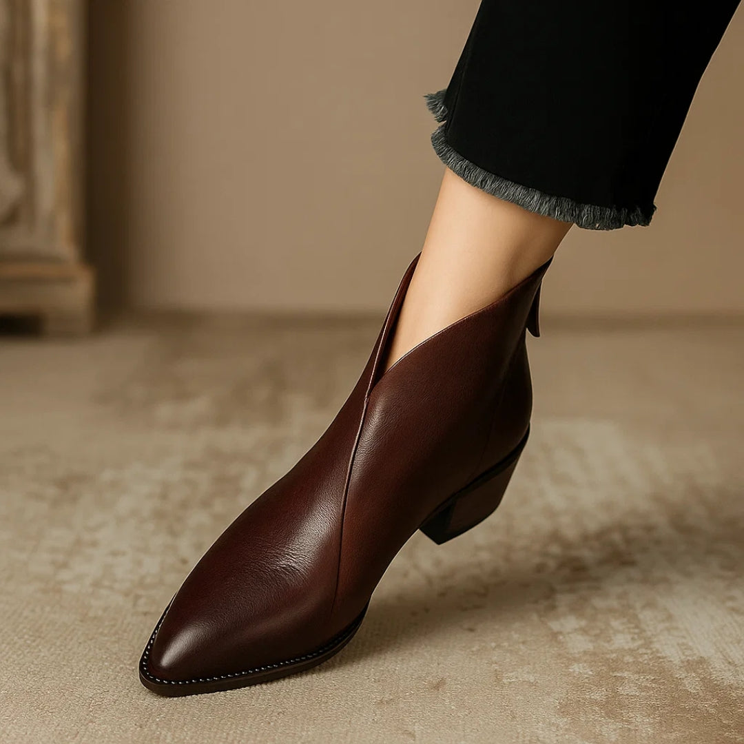 Women's Ankle Boots Leather Black