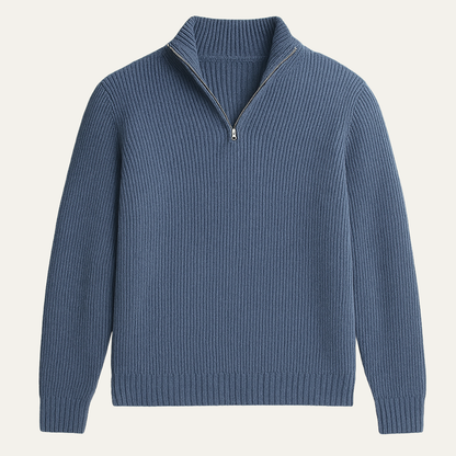 Vicenza Men's Soft Knit Half Zip Sweater - Fashinoza