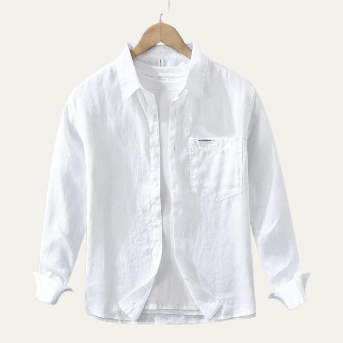Men's Linen Casual Shirt Green