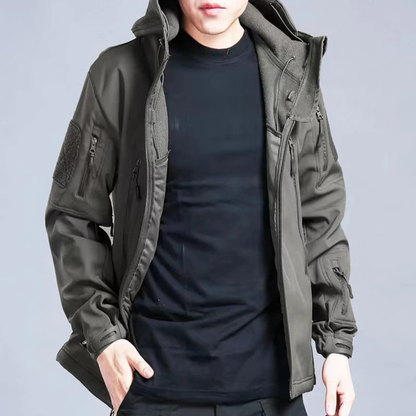 Men's Softshell Windbreaker Jacket Fleece Lined
