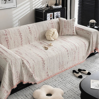 Elegant Sofa Cover Cream Color Stretchable