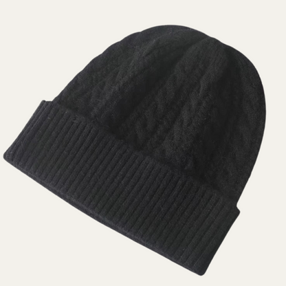 Men's Cashmere Beanie Classic Ribbed Knit