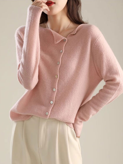 Women's Asymmetric Cardigan Long Sleeves