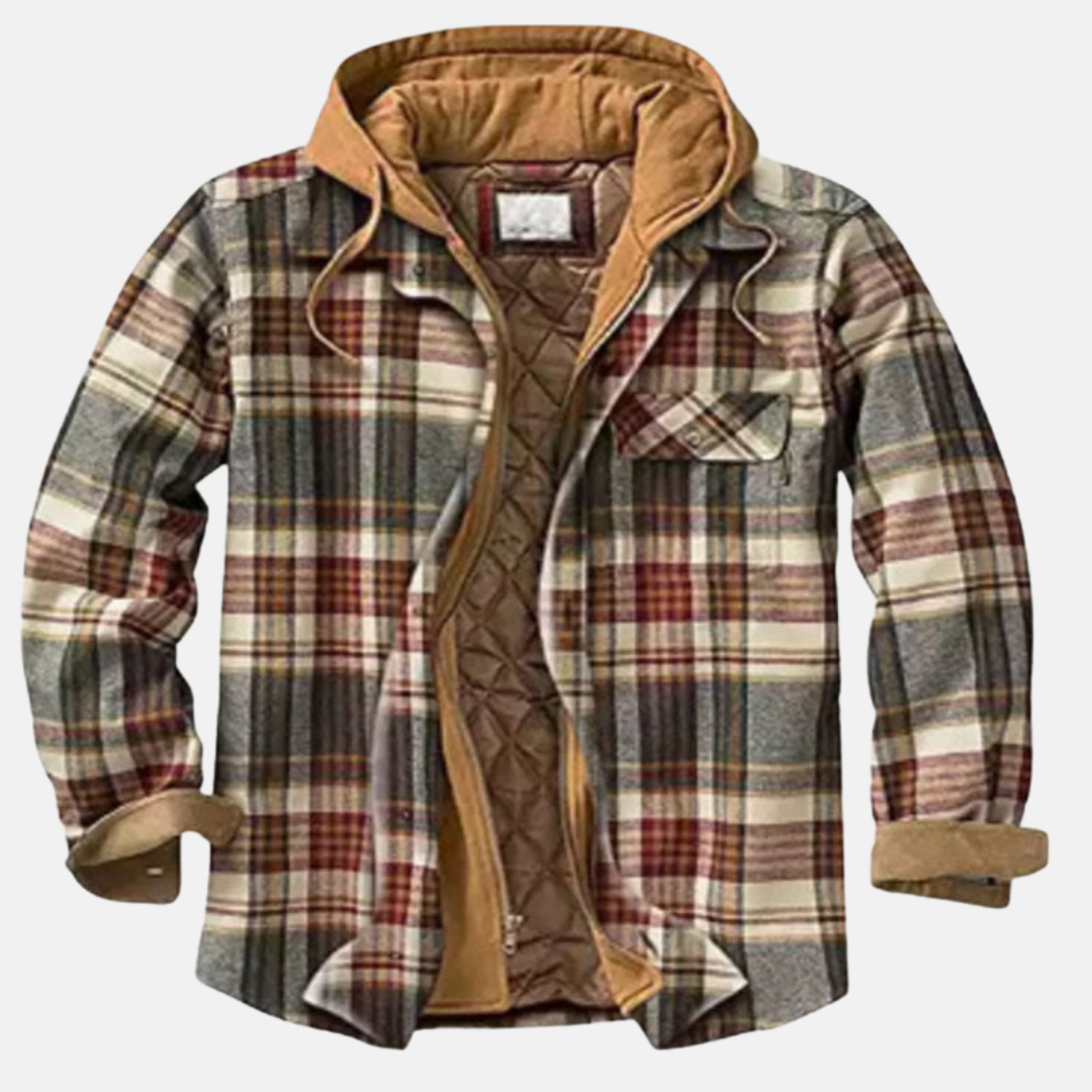 Christian | Men’s Quilted Flannel Shirt Jacket