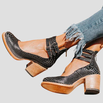 Women's Ankle Strap Block Heels