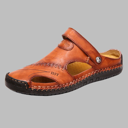 Men's Leather Sandals Comfortable Summer