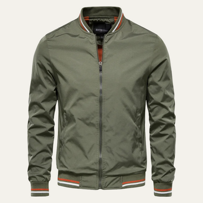 Men's Slim Fit Bomber Jacket Casual Zip Up - Fashinoza