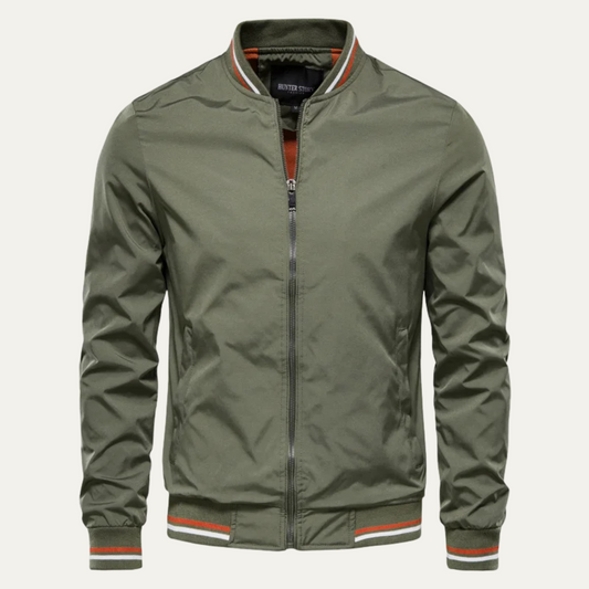 Men's Slim Fit Bomber Jacket Casual Zip Up - Fashinoza