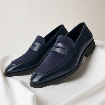 Nirvana Men's Leather Penny Loafers