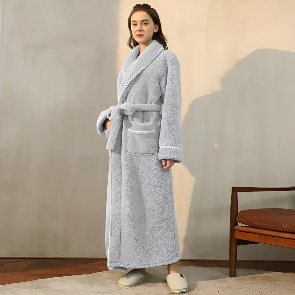 Luxe Fleece Bathrobe Soft Warm Comfortable