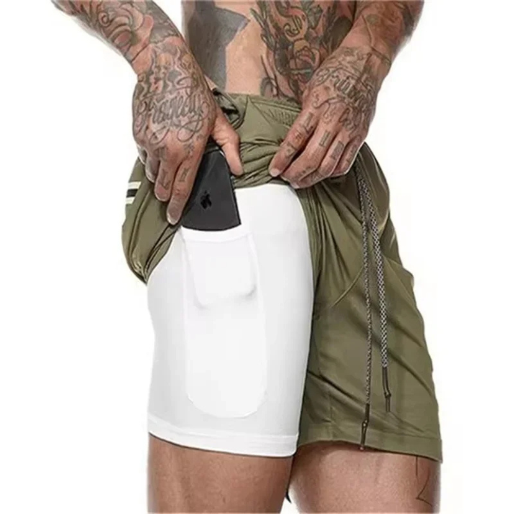 Men's Sport Shorts 2-In-1 Performance Comfort