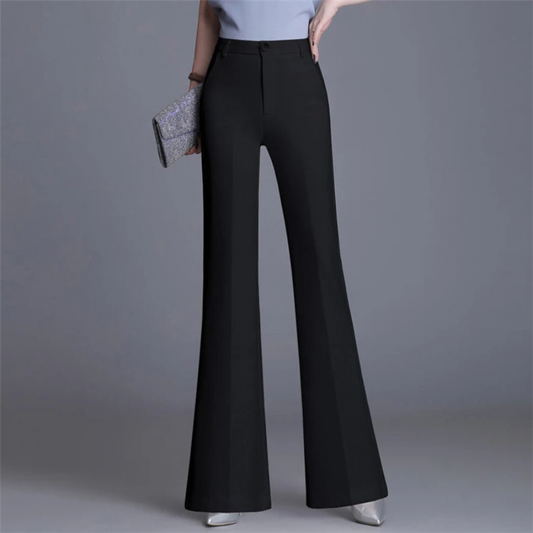 Women's High Waist Flared Pants Slim Fit - Fashinoza
