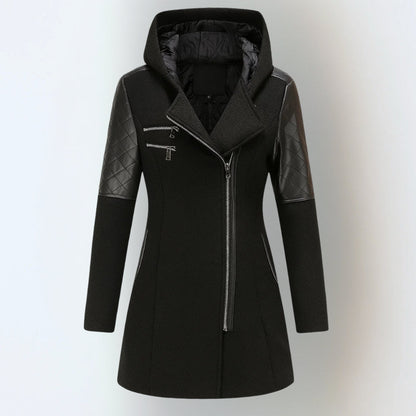 Women's Asymmetrical Hooded Coat