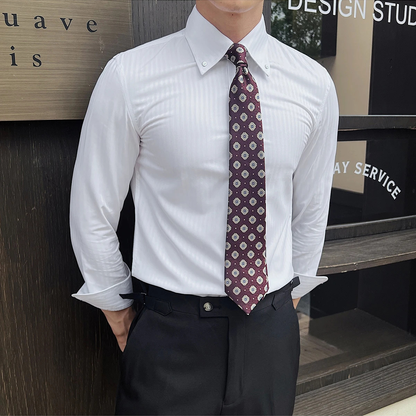 Men's Striped Button Up Shirt