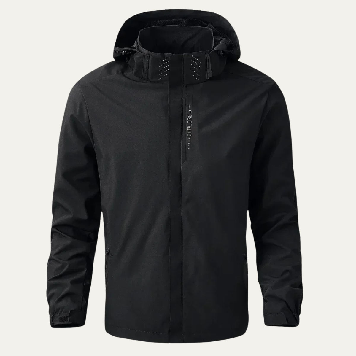 Waterproof Rain Jacket Windproof Hooded Outdoor Shell Coat - Fashinoza