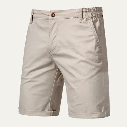 Men's Cotton Flat Front Shorts - Fashinoza