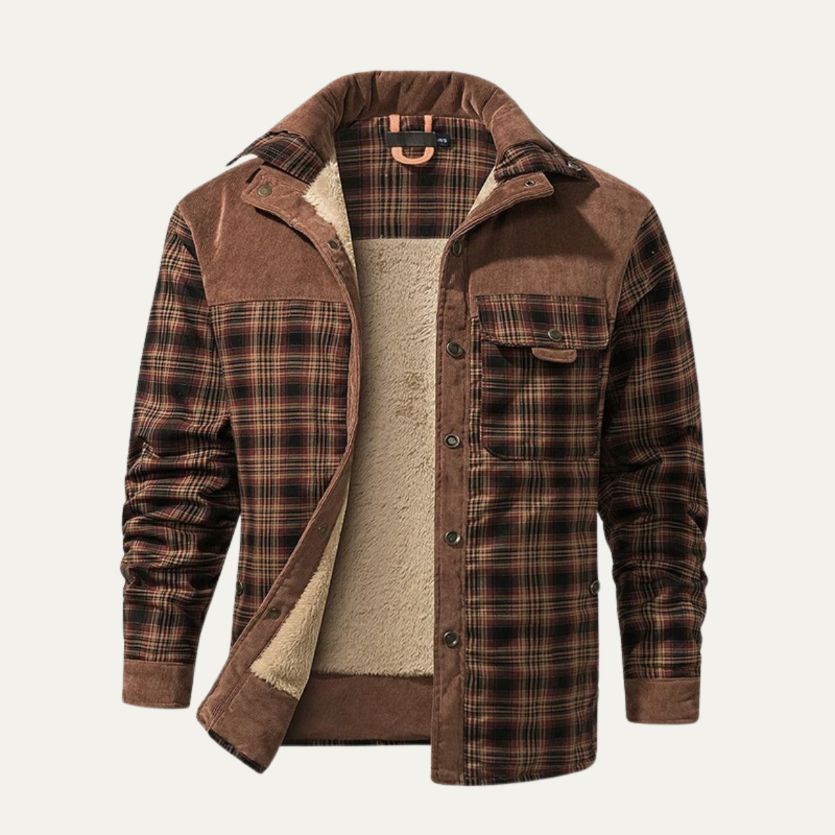 Men's Flannel Jacket Fleece Lined Plaid