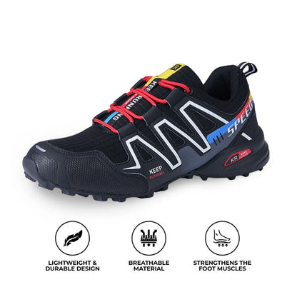 Orthopedic Hiking Shoes for Women and Men Waterproof Lace-Up Walking Sneakers