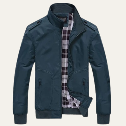 Men's Lightweight Bomber Jacket Stand Collar