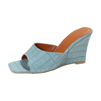 Women's Leather Wedge Shoes Cushioned