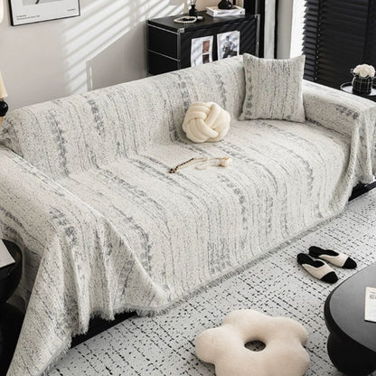 Elegant Sofa Cover Cream Color Stretchable