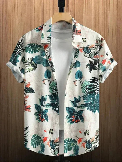 Hawaiian Shirt 3D Flower Print Vibrant Style