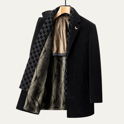 Men's Fur Lined Winter Coat Warm - Fashinoza