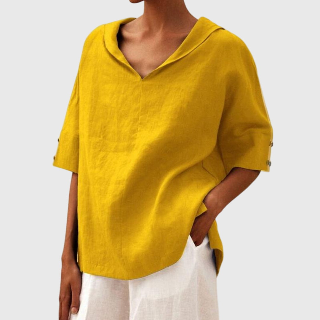 Elegant V-Neck Everyday Top