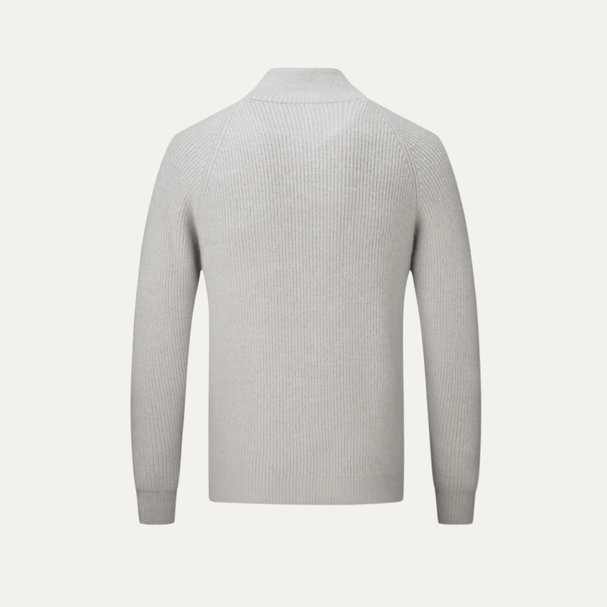Men's Merino Wool Cardigan Sweater Zip Front