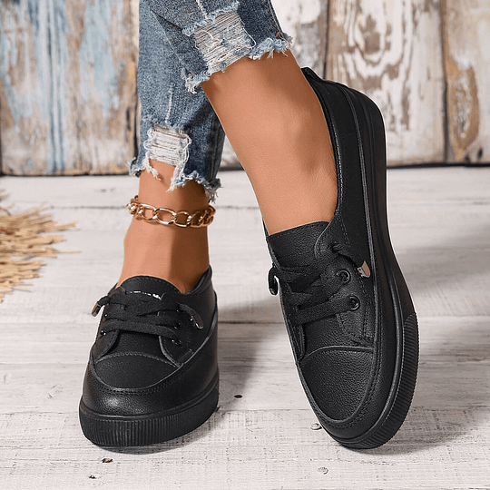 Women’s Orthopedic Lace-Up Walking Sneakers for Support