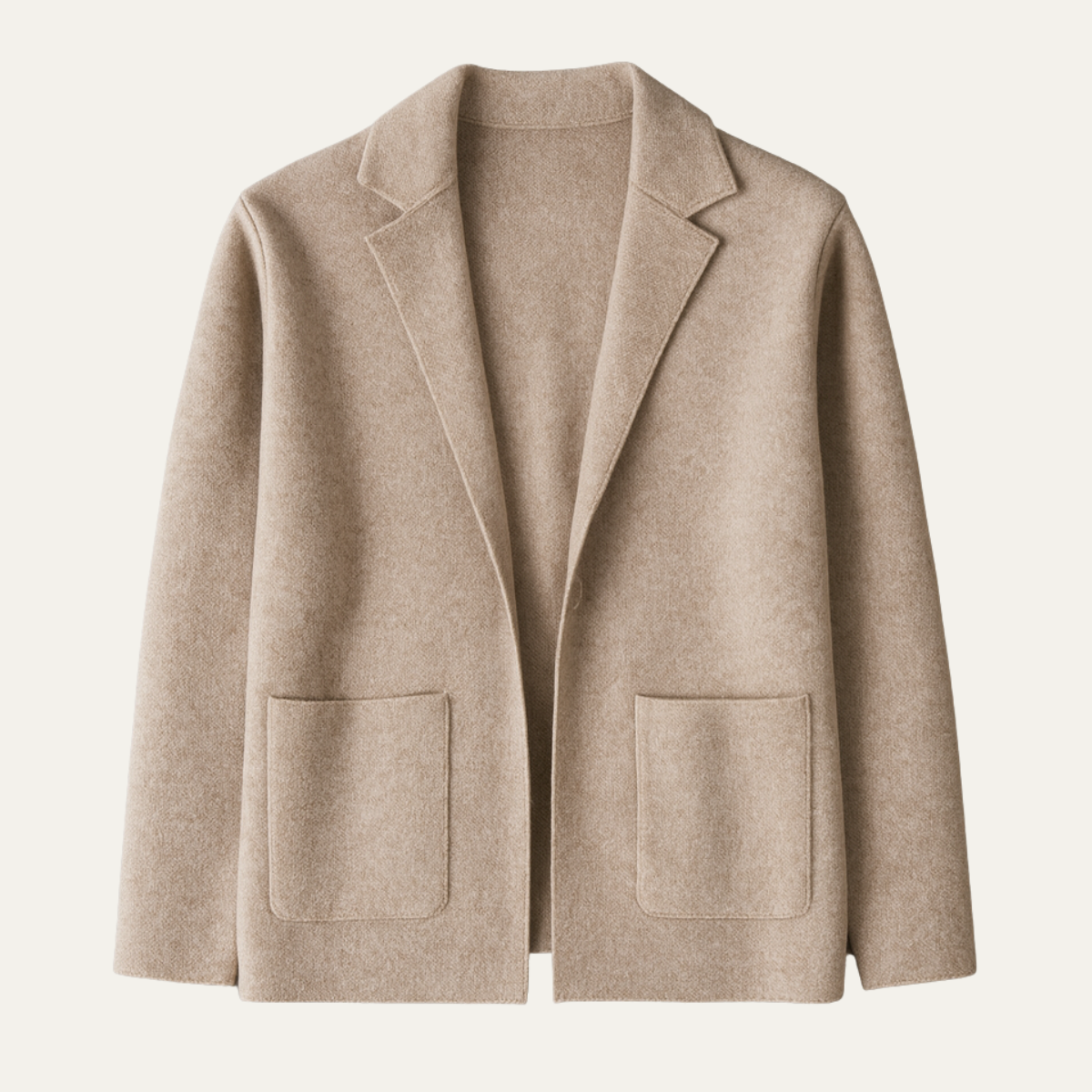Men's Merino Wool Cardigan Soft Knit Collar Charcoal - Fashinoza
