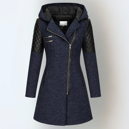 Women's Asymmetrical Hooded Coat