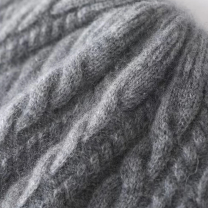 Men's Cashmere Beanie Classic Ribbed Knit