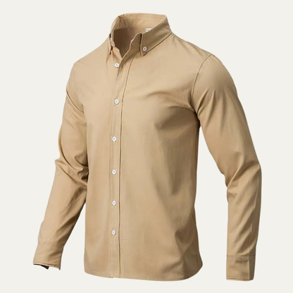 Vercelli Men's Casual Button Down Shirt Solid Color