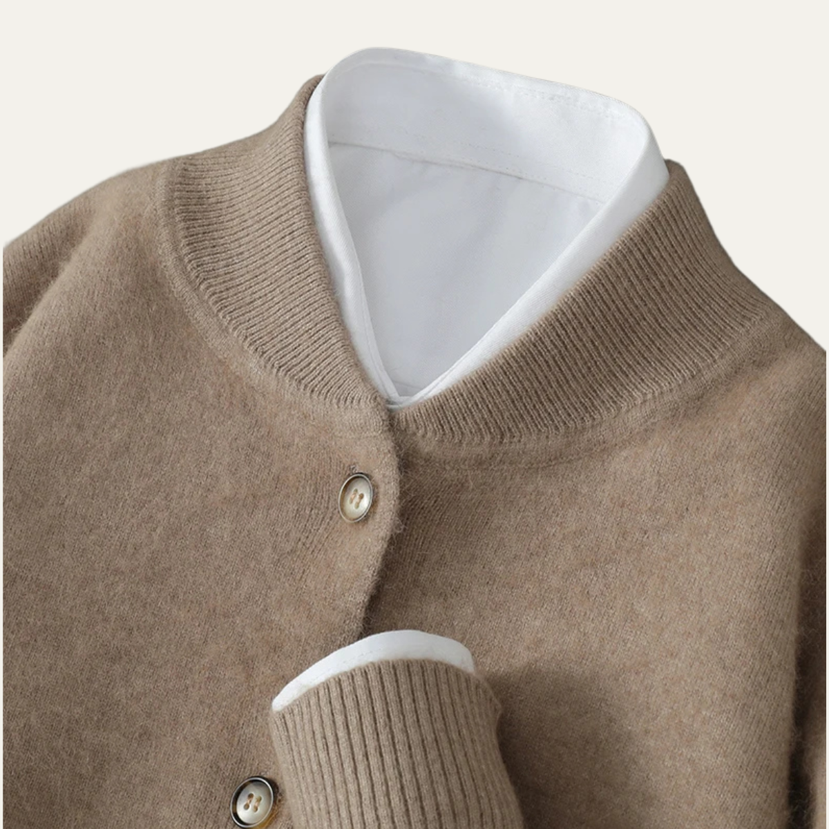 Men's Soft Knit Cardigan 100% Wool
