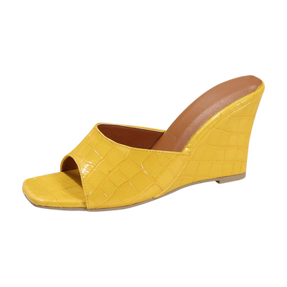 Women's Leather Wedge Shoes Cushioned