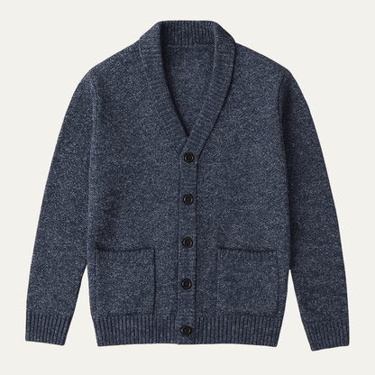 Peschiera Men's V Neck Cardigan Knitted Casual - Fashinoza