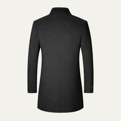Alderney Men's Wool Blend Long Coat