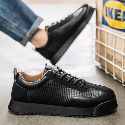 Men's Leather Lace Up Casual Shoes Brown