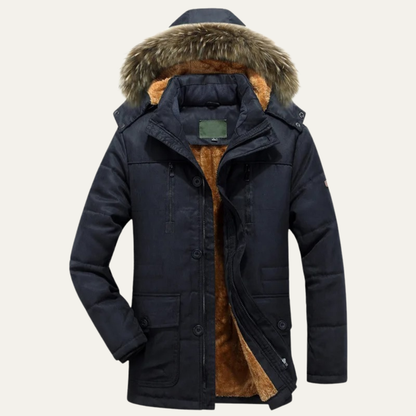 Lago Maggiore Men's Thick Fleece Winter Jacket