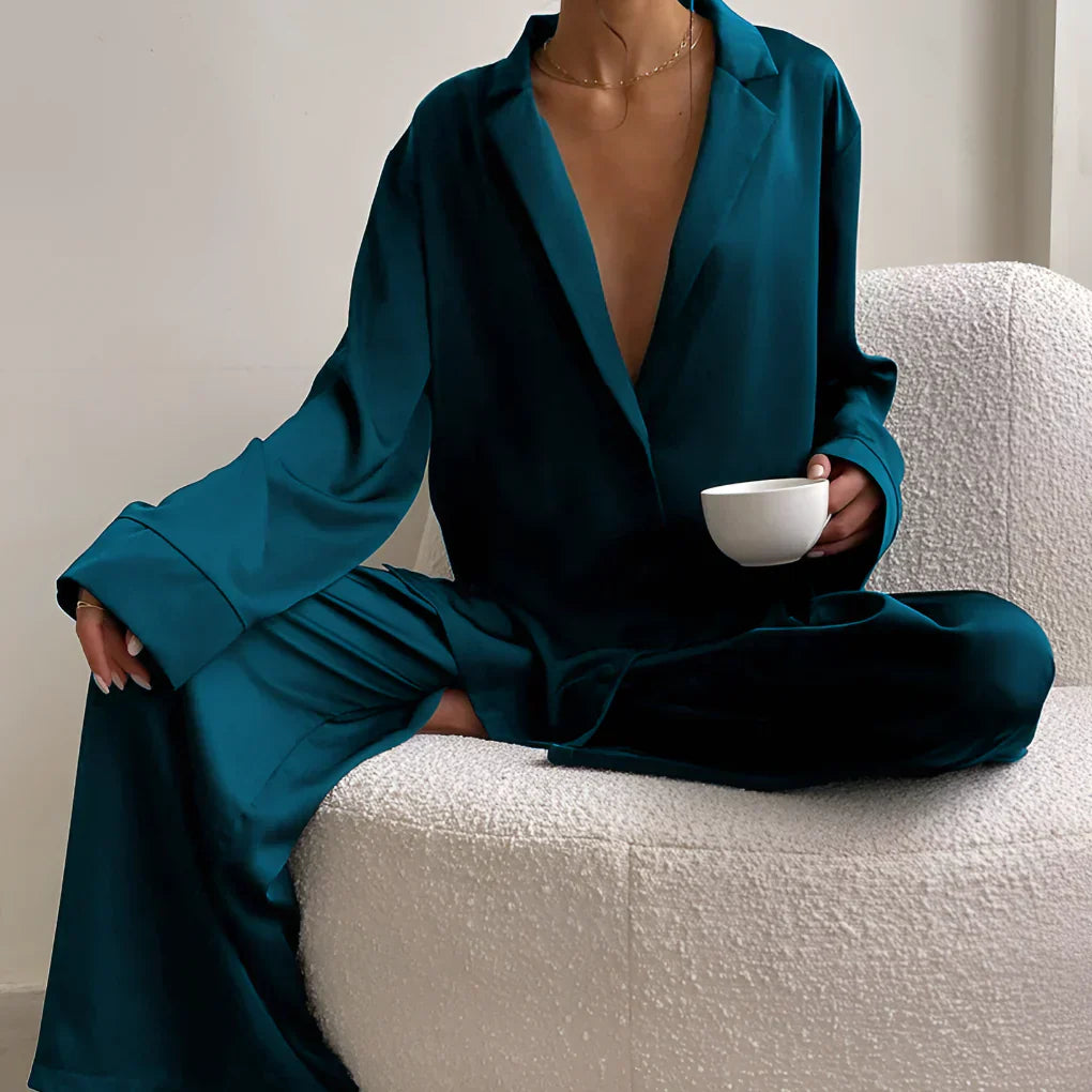 Women's Satin Pajama Set