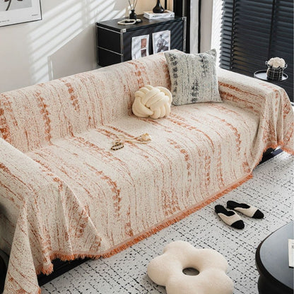 Elegant Sofa Cover Cream Color Stretchable