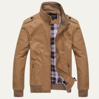 Men's Lightweight Bomber Jacket Stand Collar
