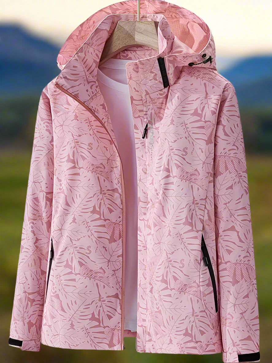 Women's Printed Zip Front Jacket