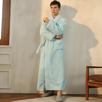Luxe Fleece Bathrobe Soft Warm Comfortable