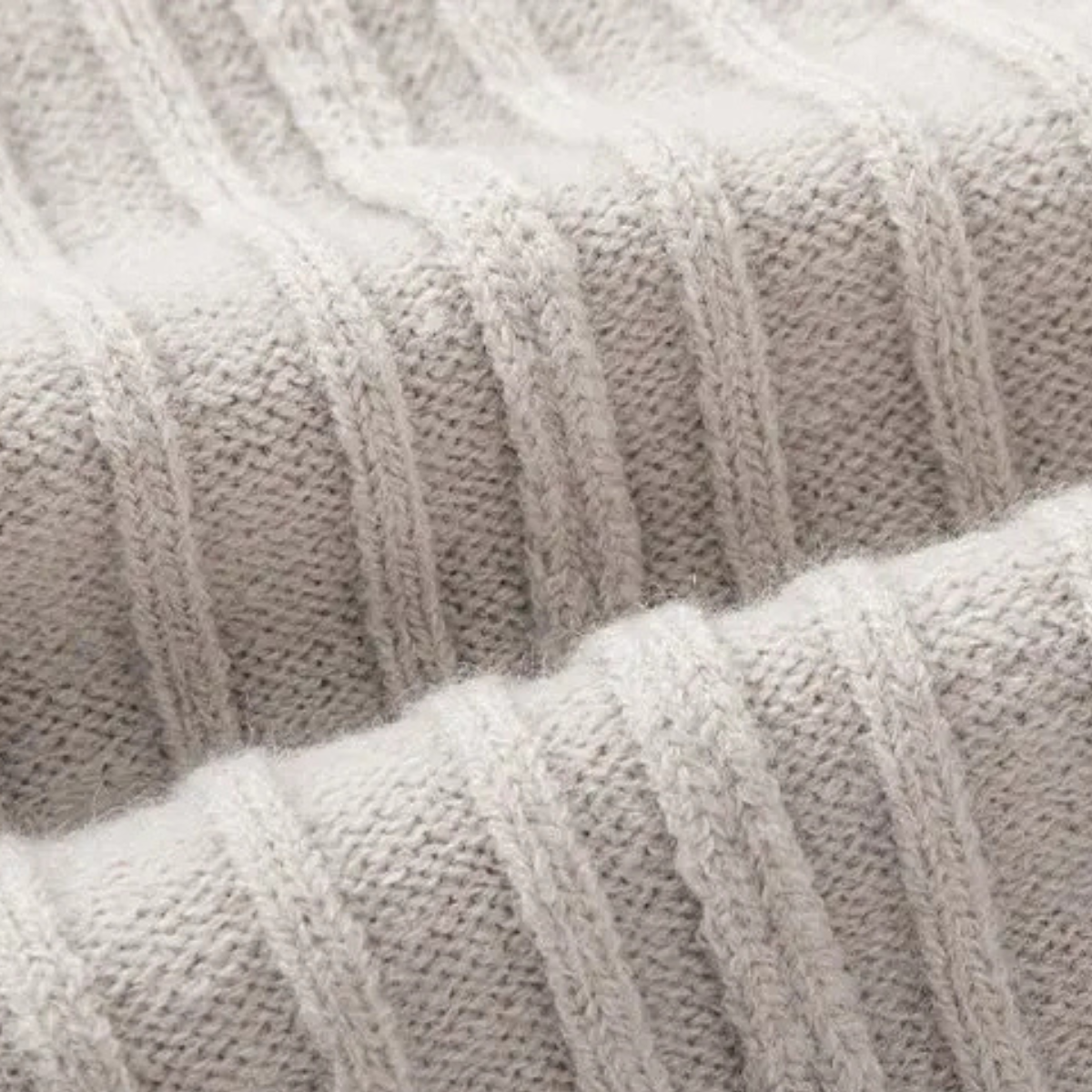 Men's Knitted Ribbed Sweater Half Zip Navy